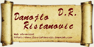 Danojlo Ristanović vizit kartica